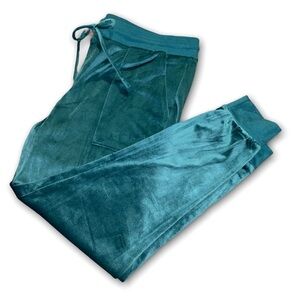 NWOT Stars Above Dark Green Velour Jogger Pants